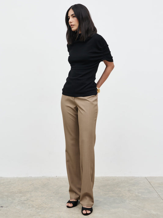 Hailee Slim Fit Trousers - Taupe