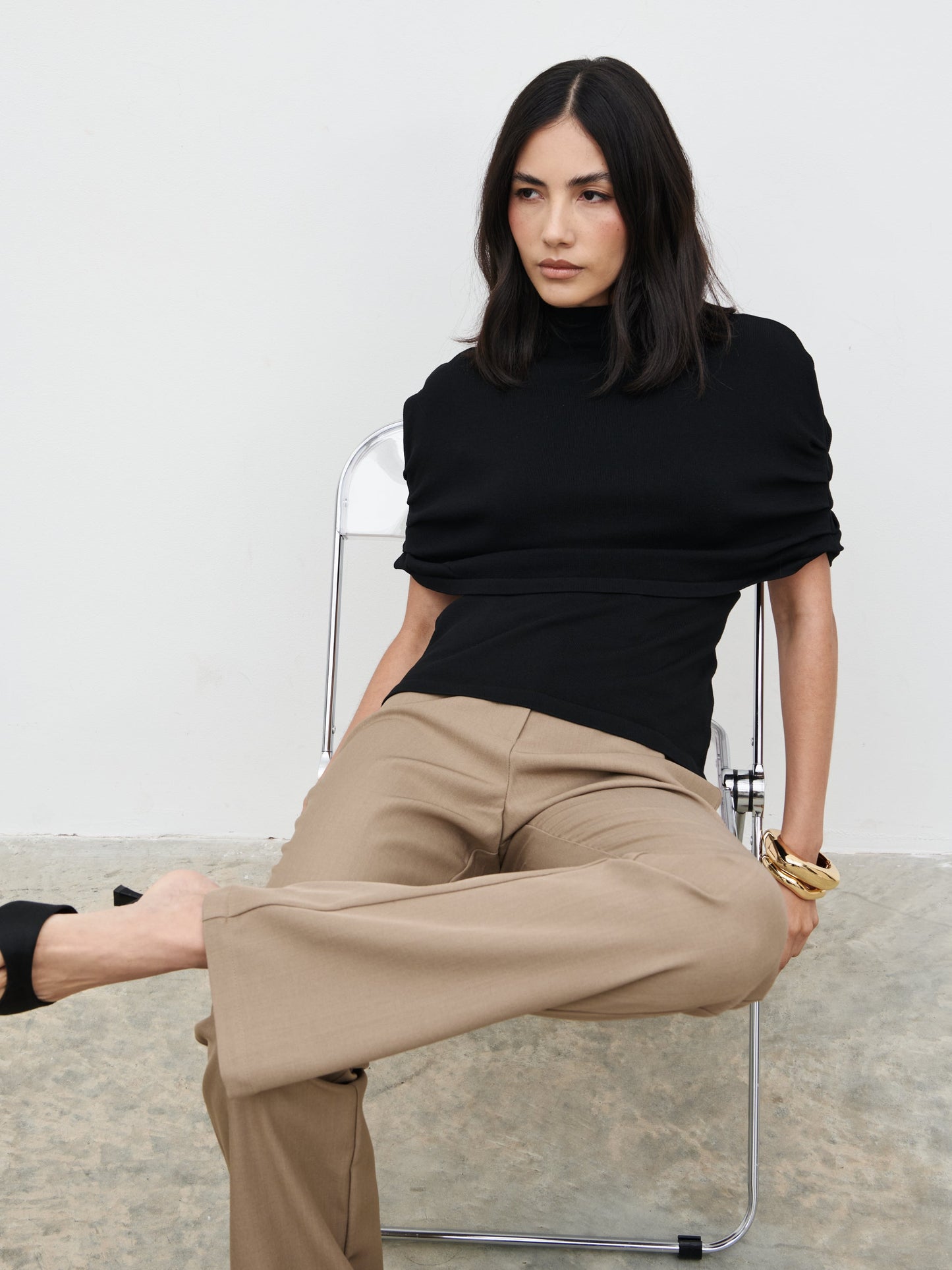 Hailee Slim Fit Trousers - Taupe