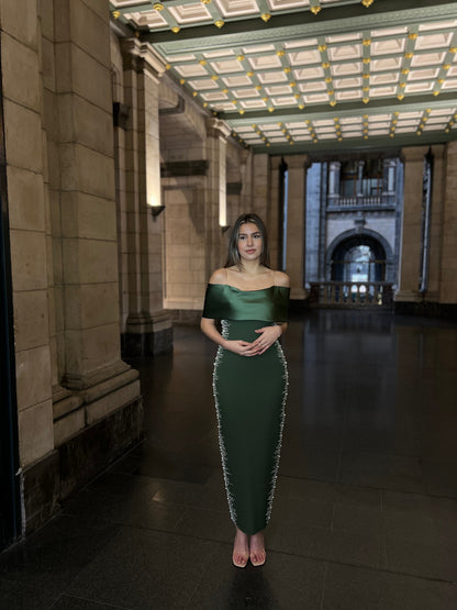 The Meral dress khaki