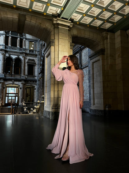 The Melek dress soft pink