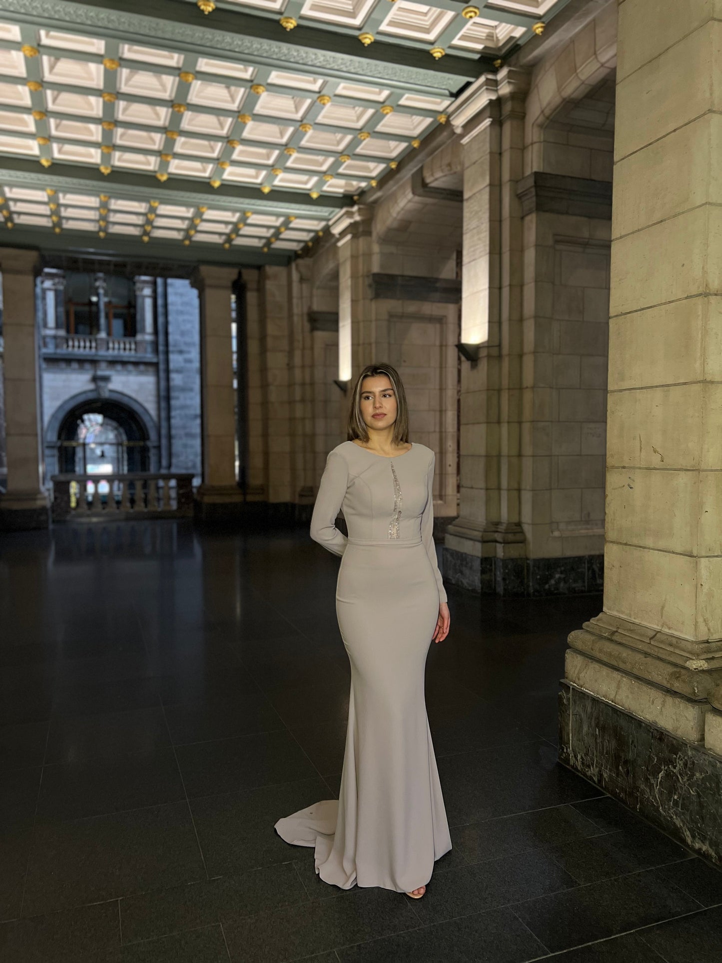 The Azide dress taupe