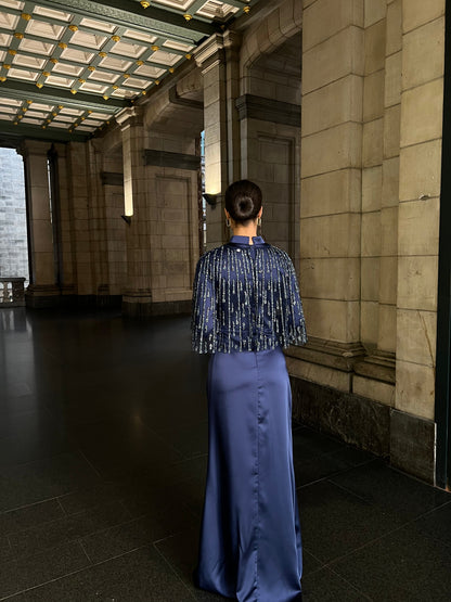 The Dariya dress blue