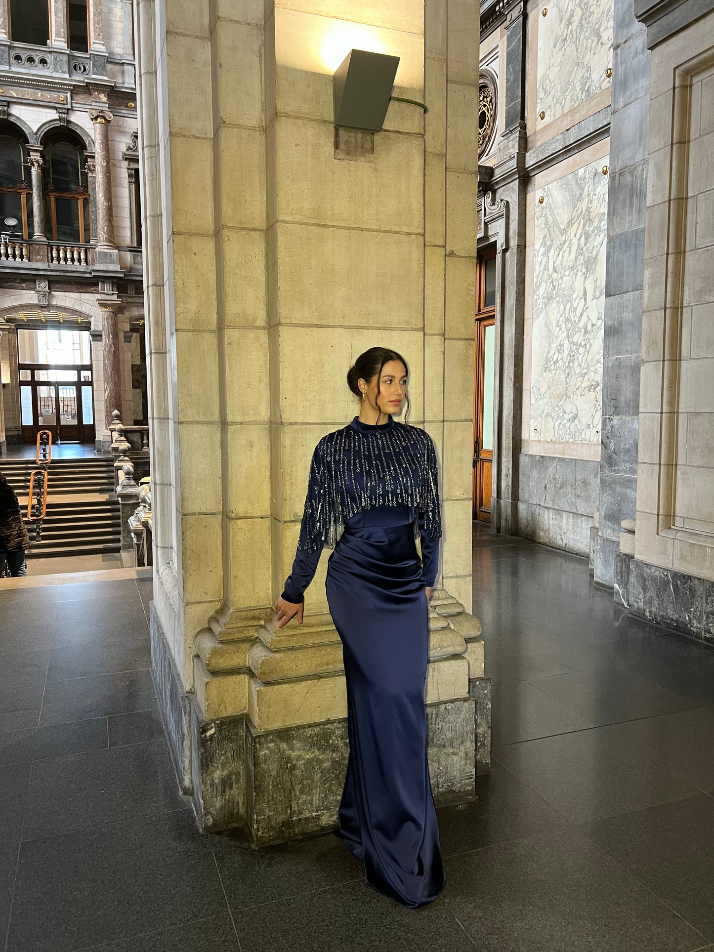 The Dariya dress blue