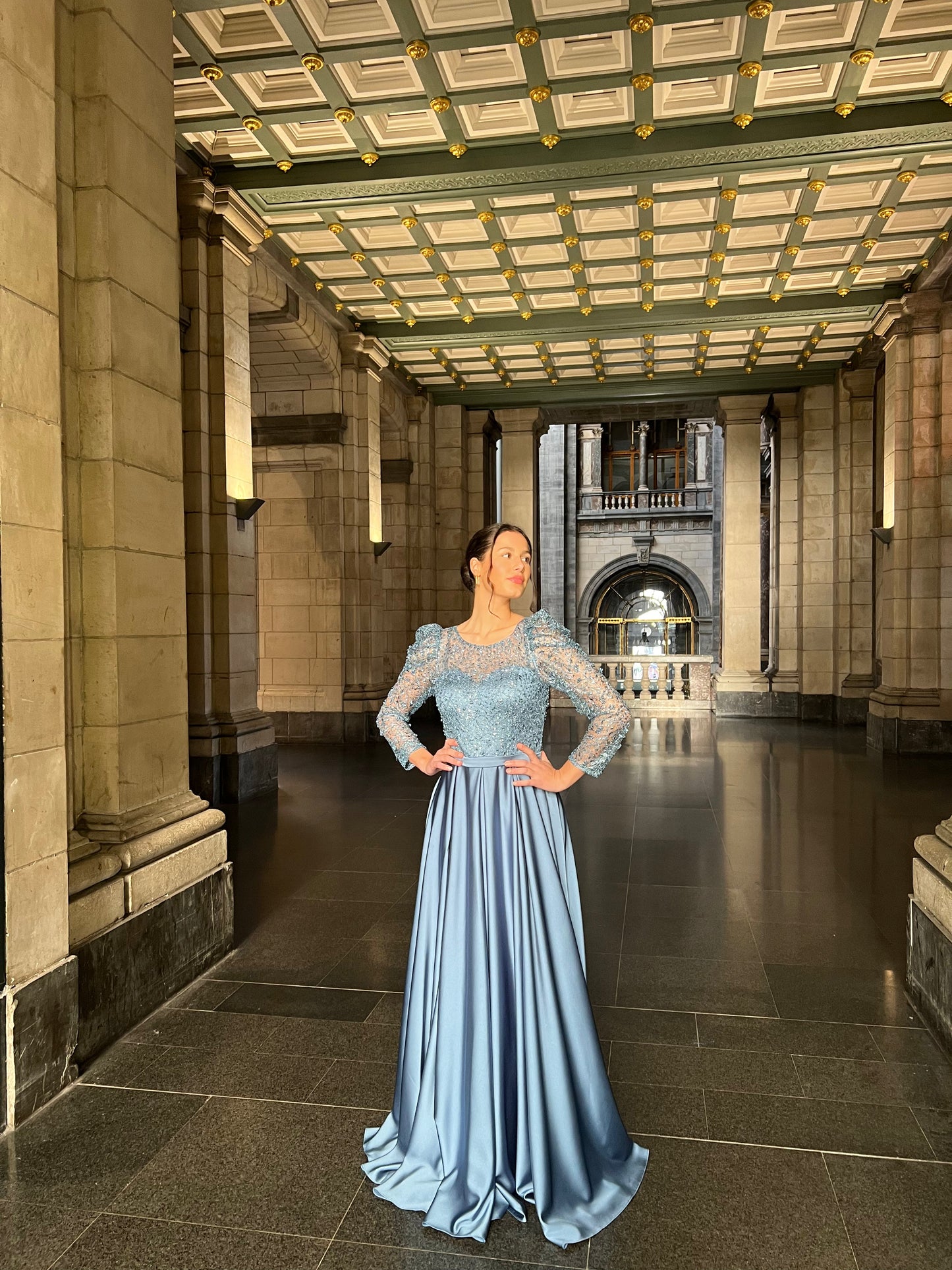 The Hayal dress blue