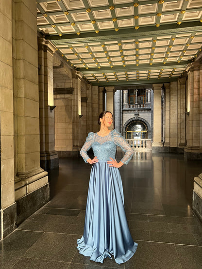 The Hayal dress blue