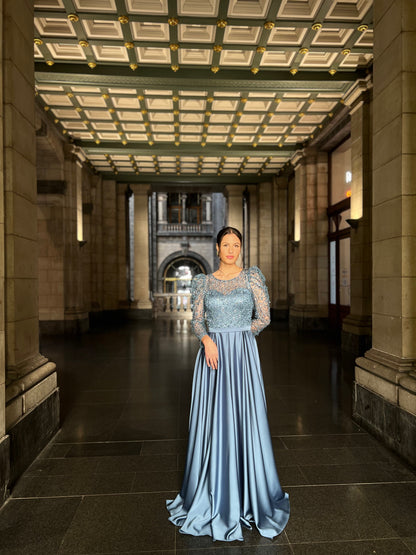 The Hayal dress blue