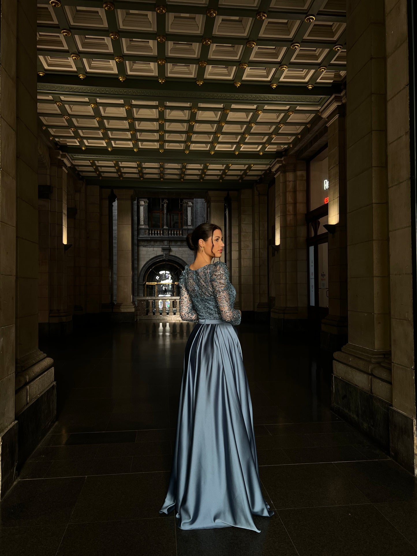 The Hayal dress blue