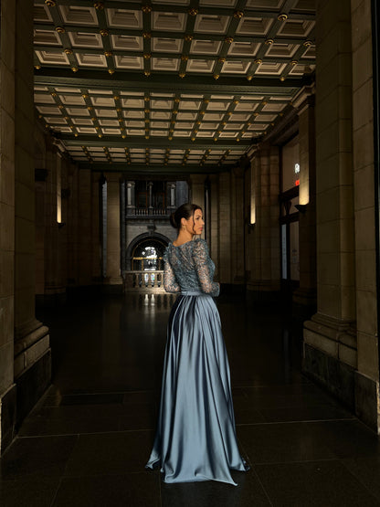 The Hayal dress blue