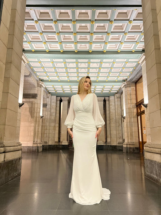 The Sevda dress white