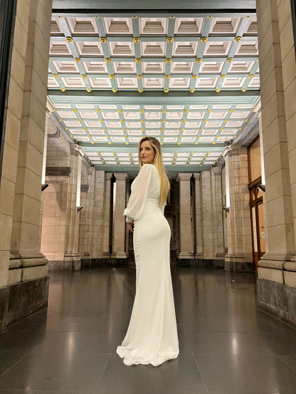 The Sevda dress white