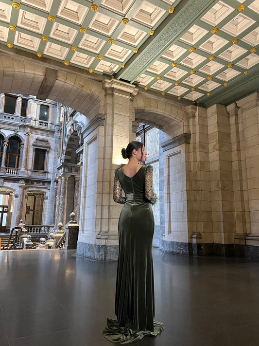 The Iclal dress green