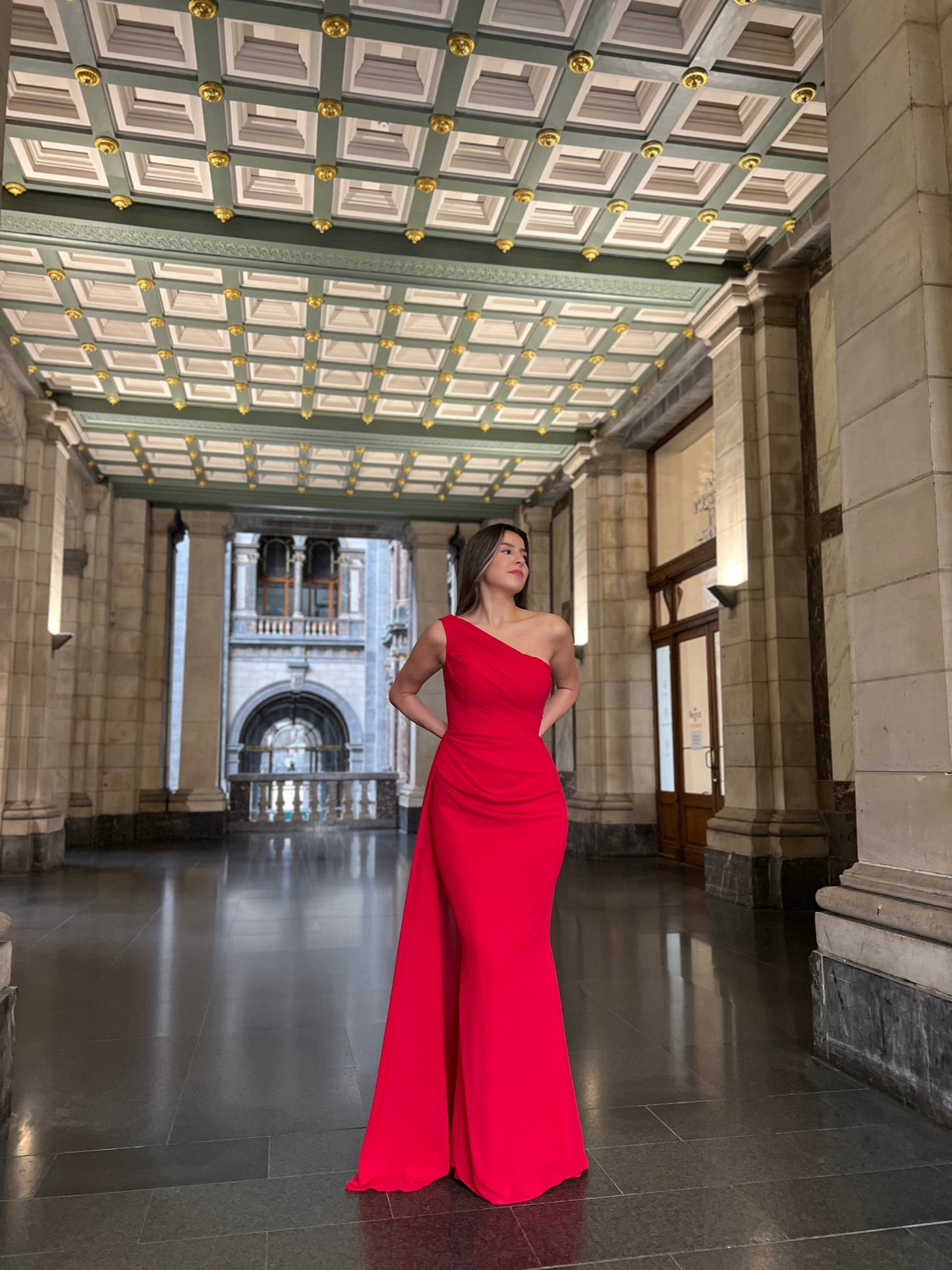 The Vanessa dress red