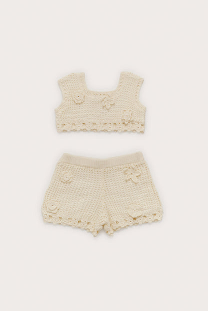 BABY JANA SET - OFF WHITE