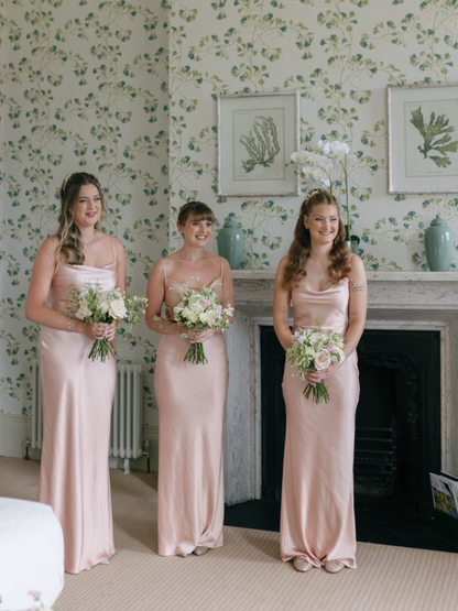 Keisha Maxi Bridesmaid Dress - Matte Blush