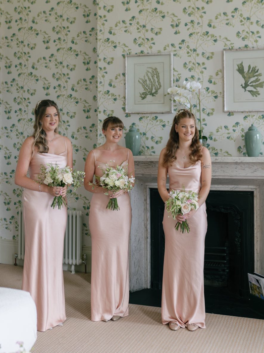 Keisha Maxi Bridesmaid Dress - Matte Blush