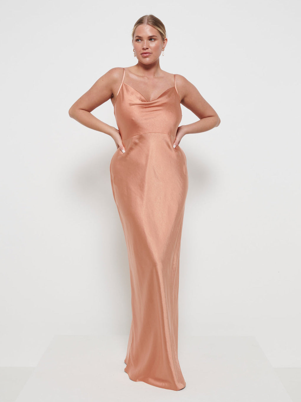 Keisha Maxi Bridesmaid Dress - Matte Cinnamon