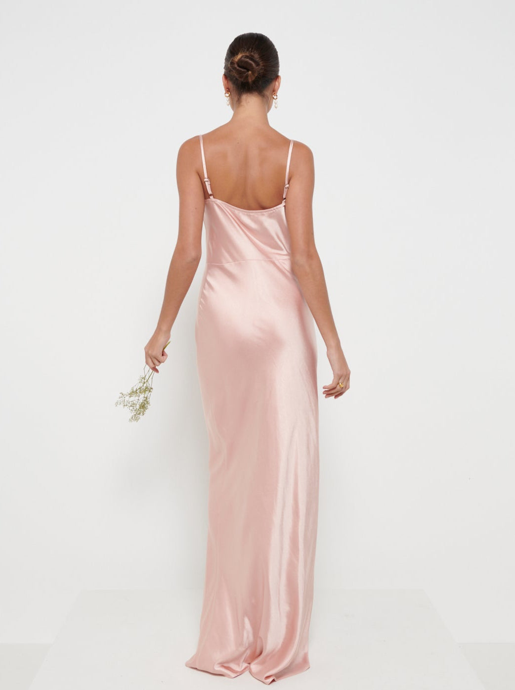 Keisha Maxi Bridesmaid Dress - Matte Blush