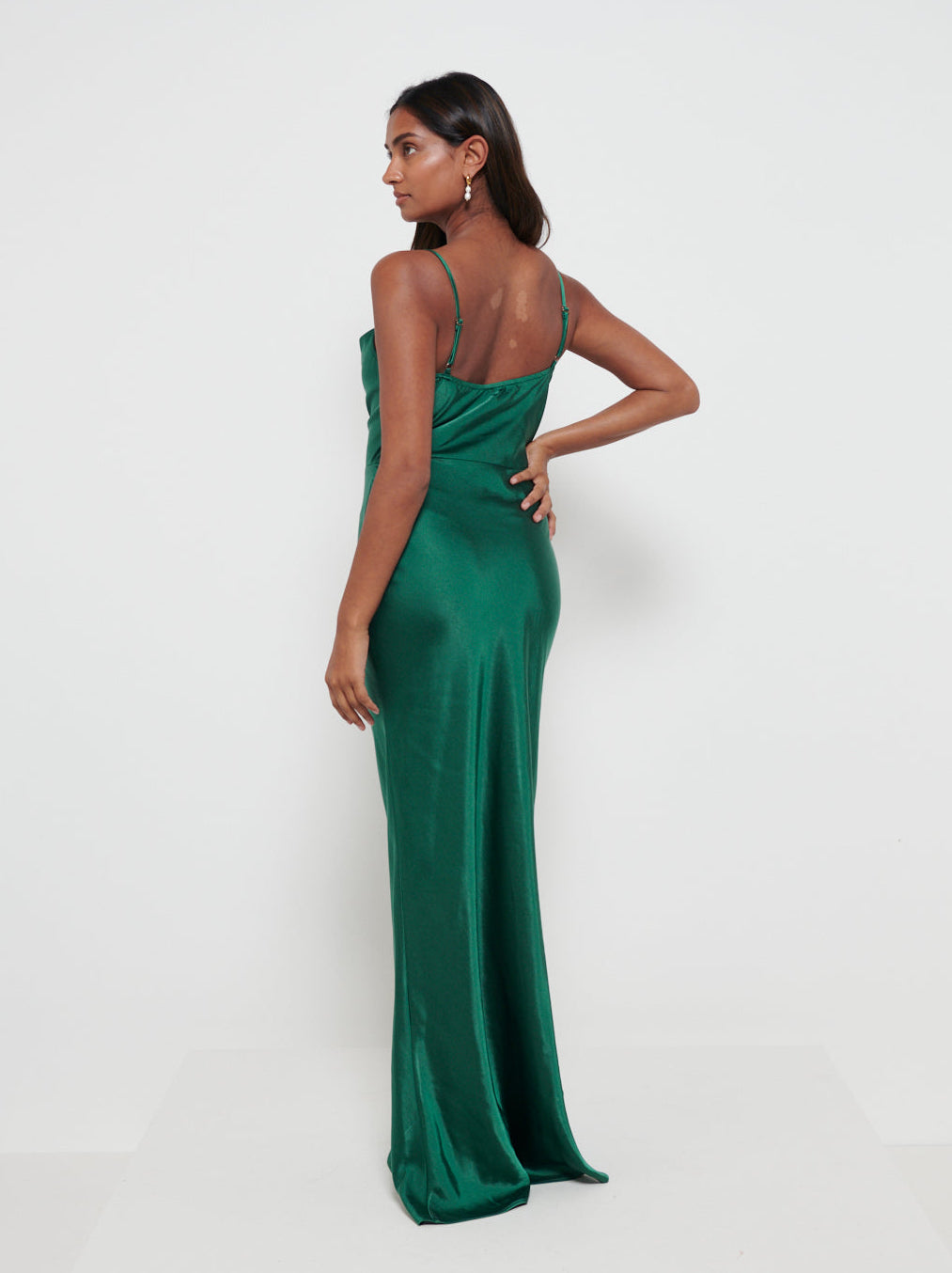 Keisha Maxi Bridesmaid Dress - Matte Emerald