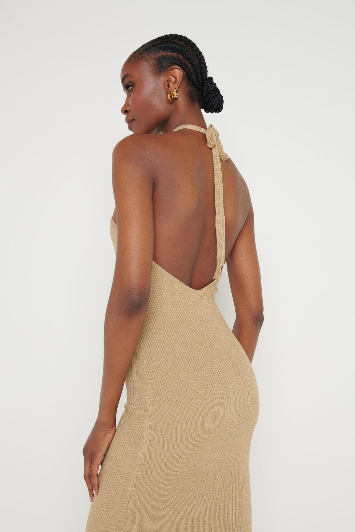 Khloe Knit Midaxi Dress - Oatmeal