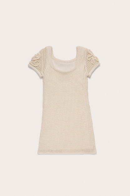 KIDS NISSA DRESS - OFF WHITE
