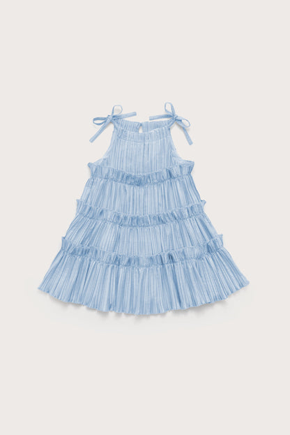 KIDS LEILAH DRESS - COASTAL