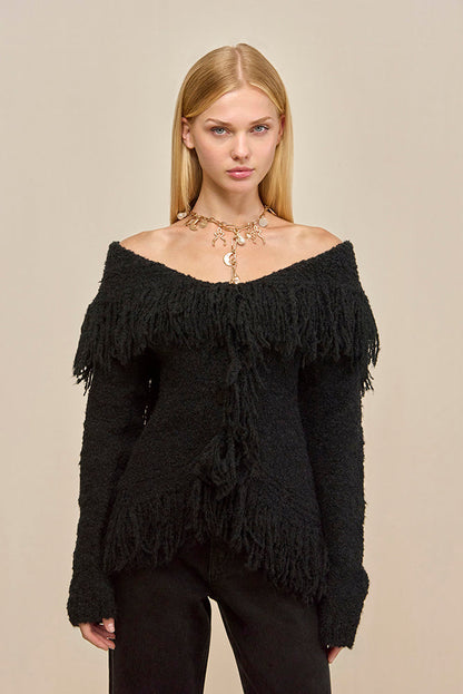 MICHELLE CARDIGAN - BLACK