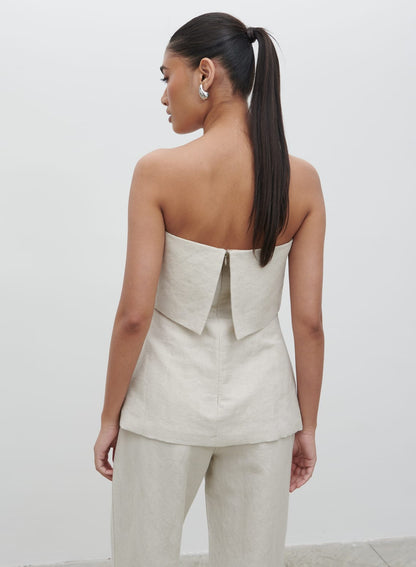 Layton Bandeau Waistcoat - Natural