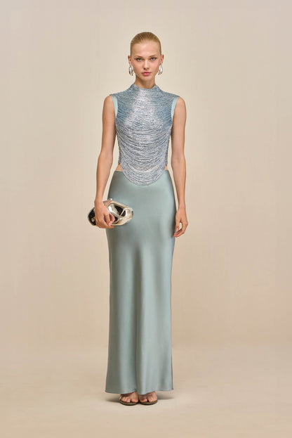 CHANTEL SKIRT - CELADON