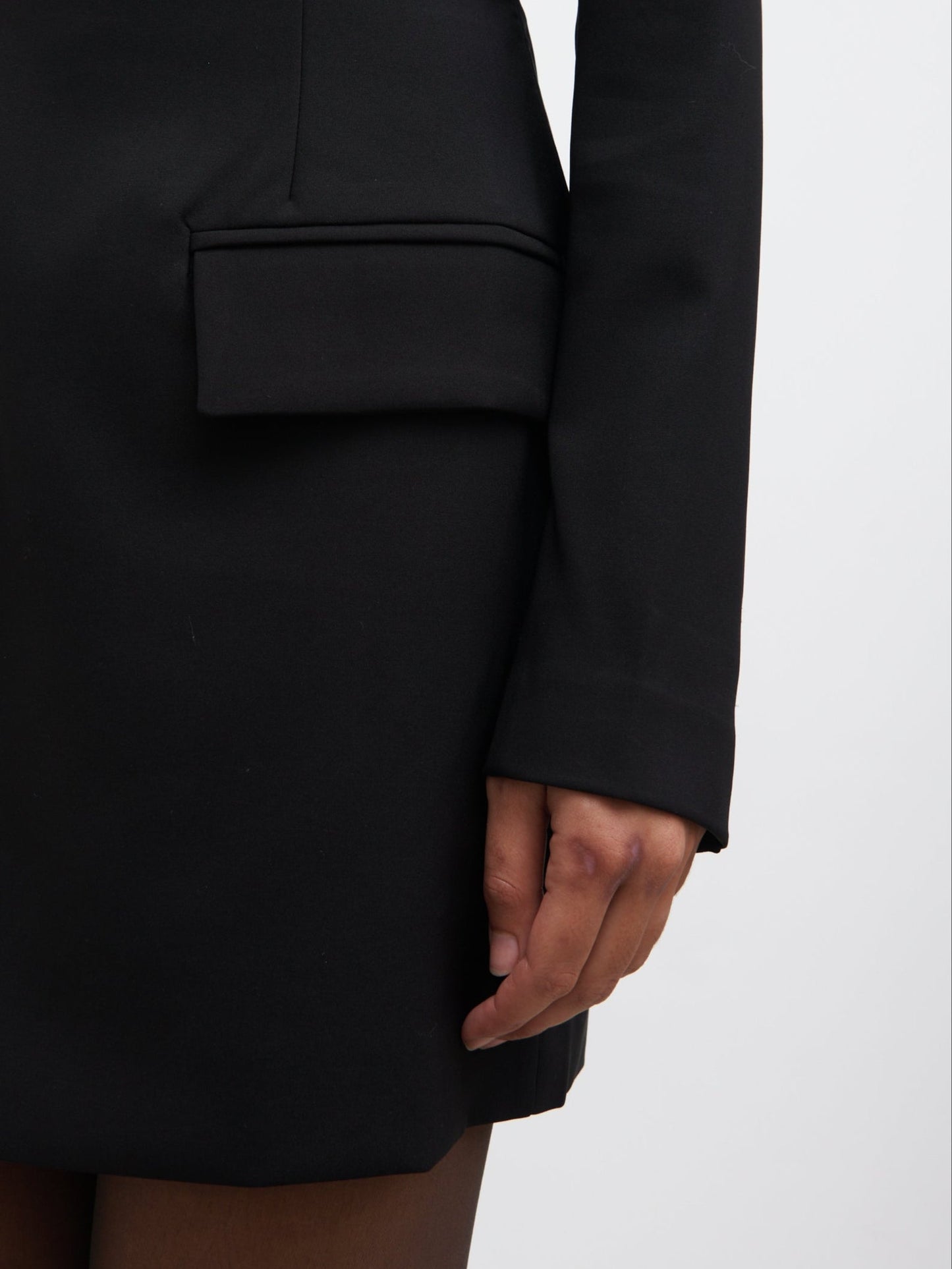Lou Embellished Trim Mini Dress - Black
