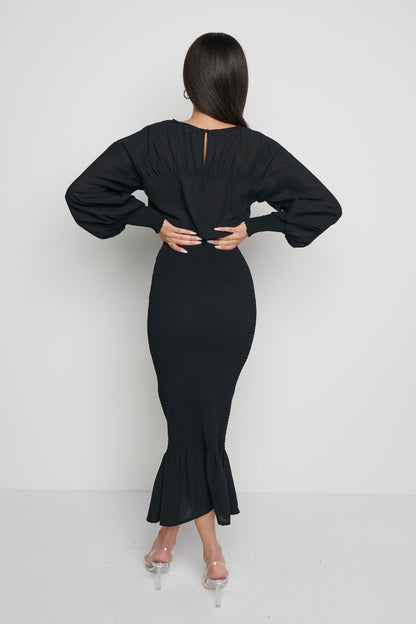 Lucille Midaxi Dress- Black