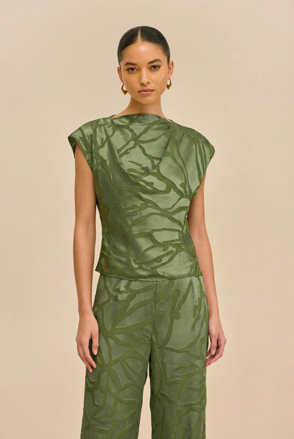 MONETTE TOP - DEEP PASTURE