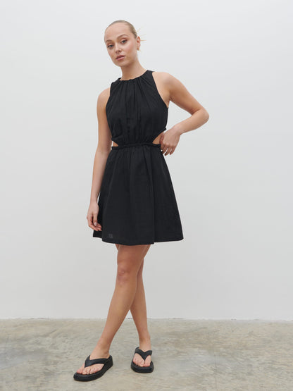 Melody Cut Out Mini Dress - Black