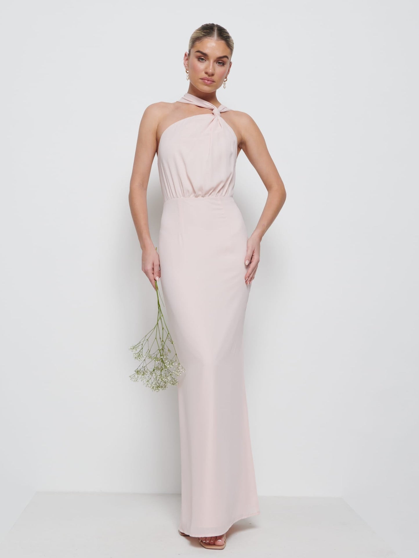 Milly Chiffon Bridesmaid Dress - Blush