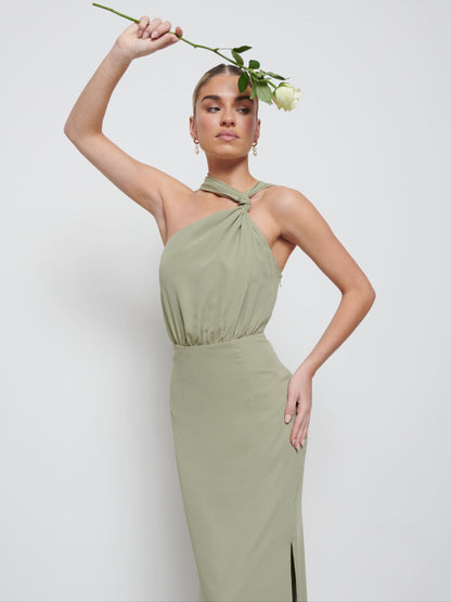 Milly Chiffon Bridesmaid Dress - Olive