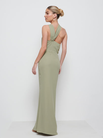 Milly Chiffon Bridesmaid Dress - Olive