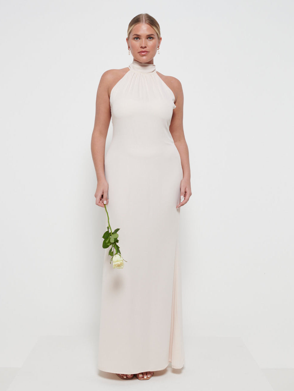 Odelle Chiffon Bridesmaid Maxi Dress - Champagne