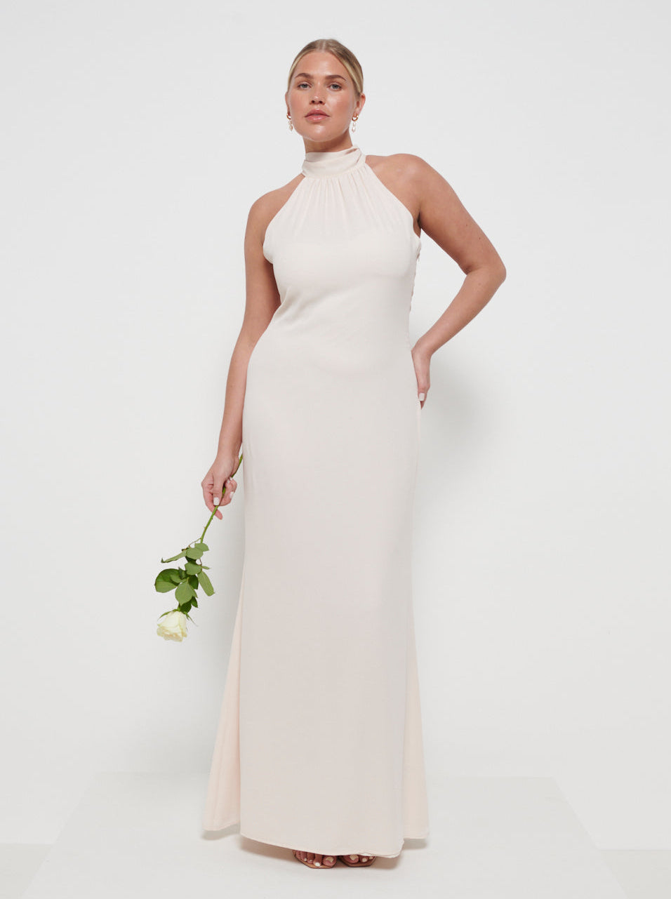 Odelle Chiffon Bridesmaid Maxi Dress - Champagne