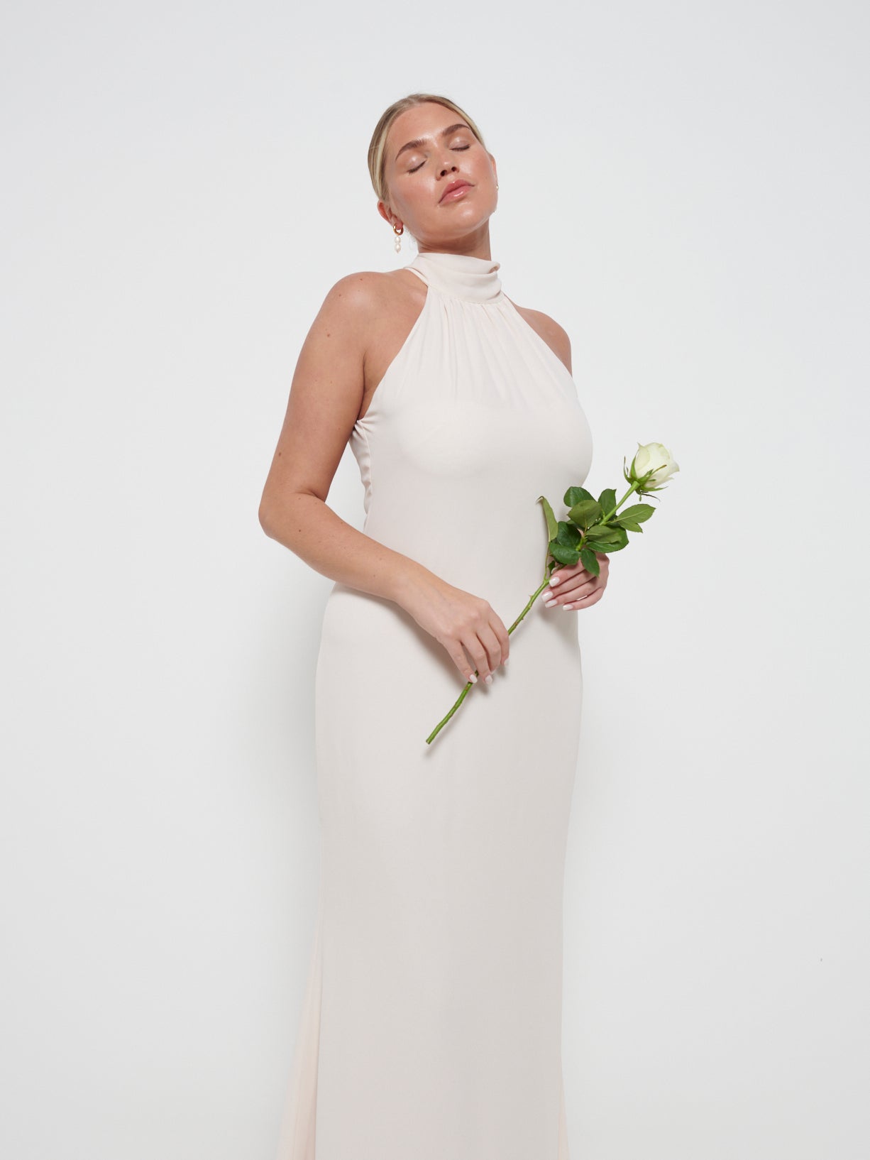 Odelle Chiffon Bridesmaid Maxi Dress - Champagne