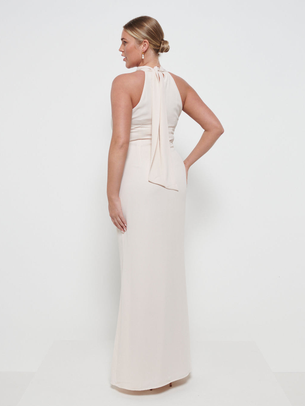 Odelle Chiffon Bridesmaid Maxi Dress - Champagne