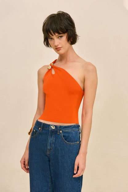 ANOUK KNIT TOP - TANGELO
