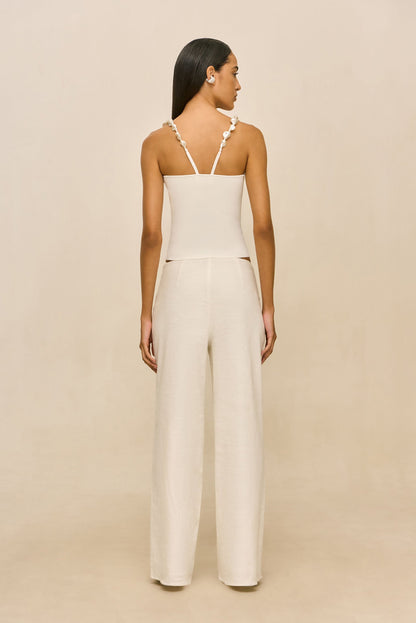 PRAIA KNIT TOP - OFF WHITE