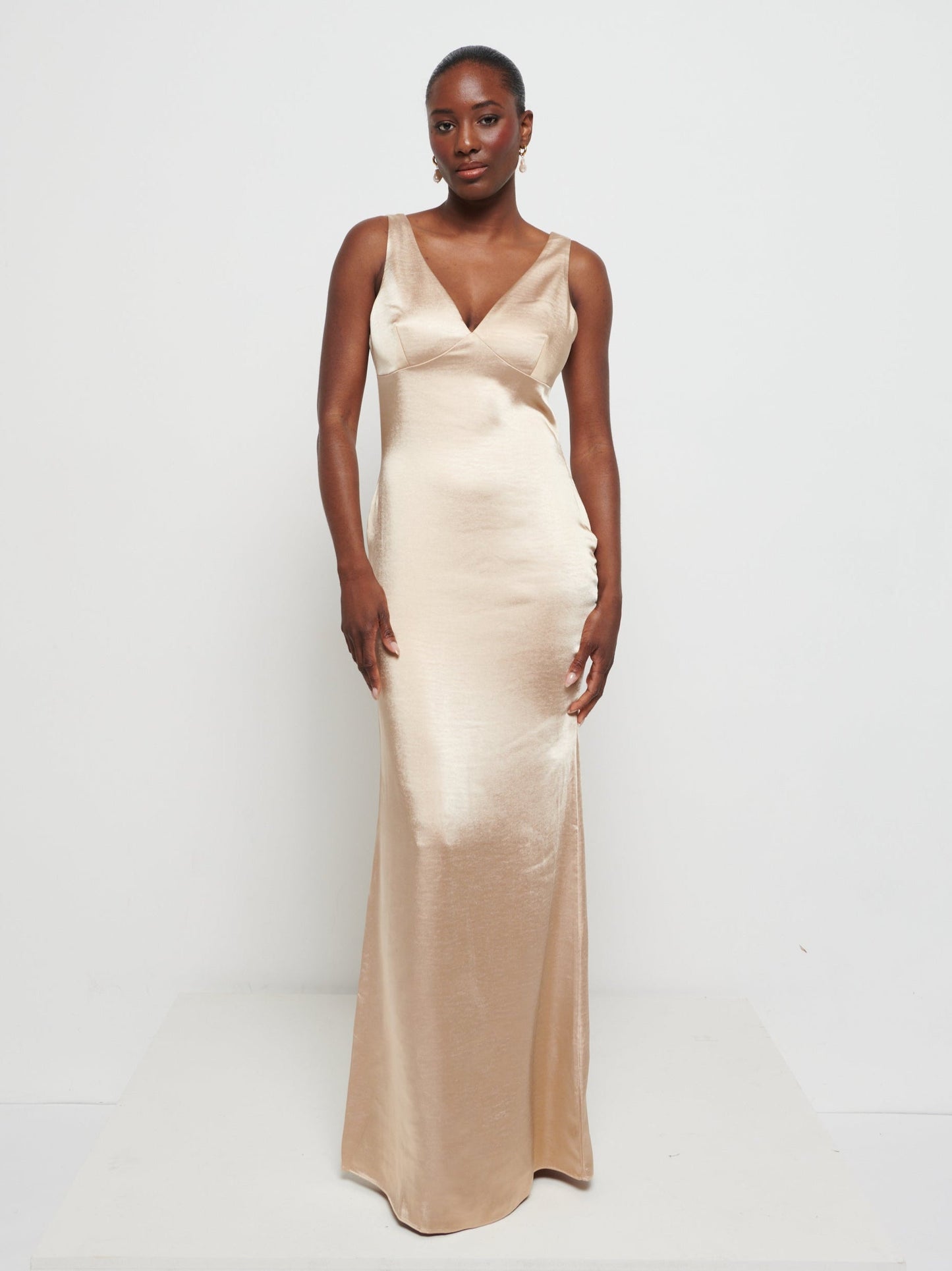 Piper Maxi Bridesmaid Dress - Matte Bronze