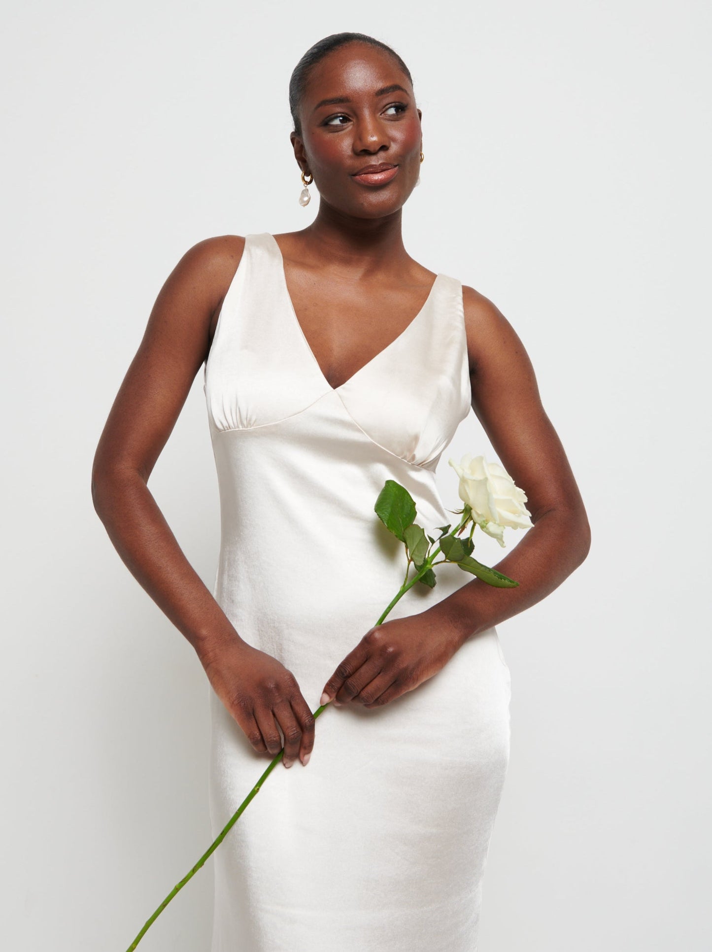 Piper Maxi Bridesmaid Dress - Matte Champagne