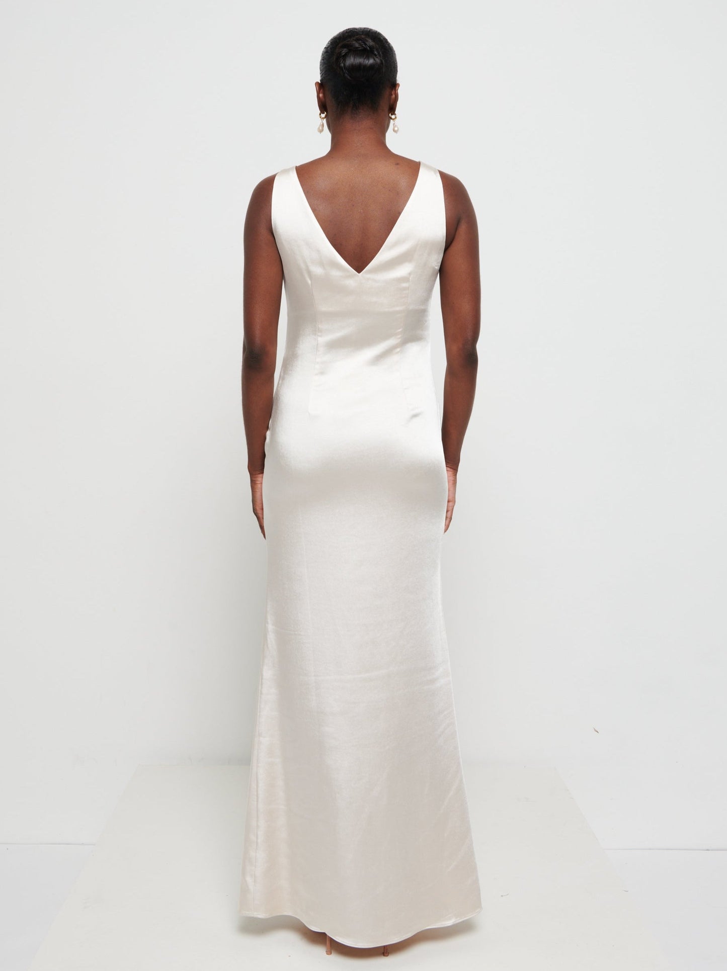 Piper Maxi Bridesmaid Dress - Matte Champagne