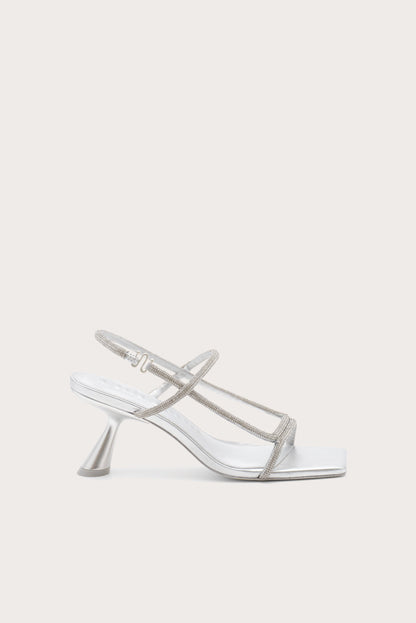 REINA RHINESTONE SANDAL - CLEAR