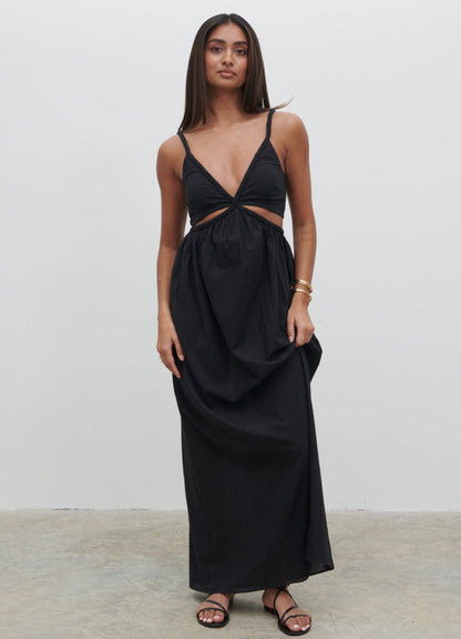 Ramona Cut Out Maxi Dress - Black