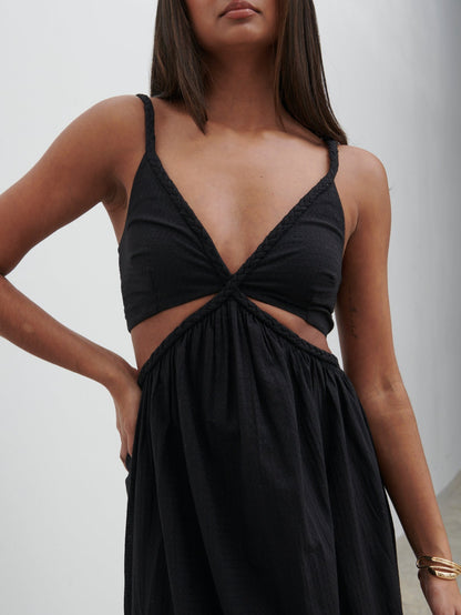 Ramona Cut Out Maxi Dress - Black