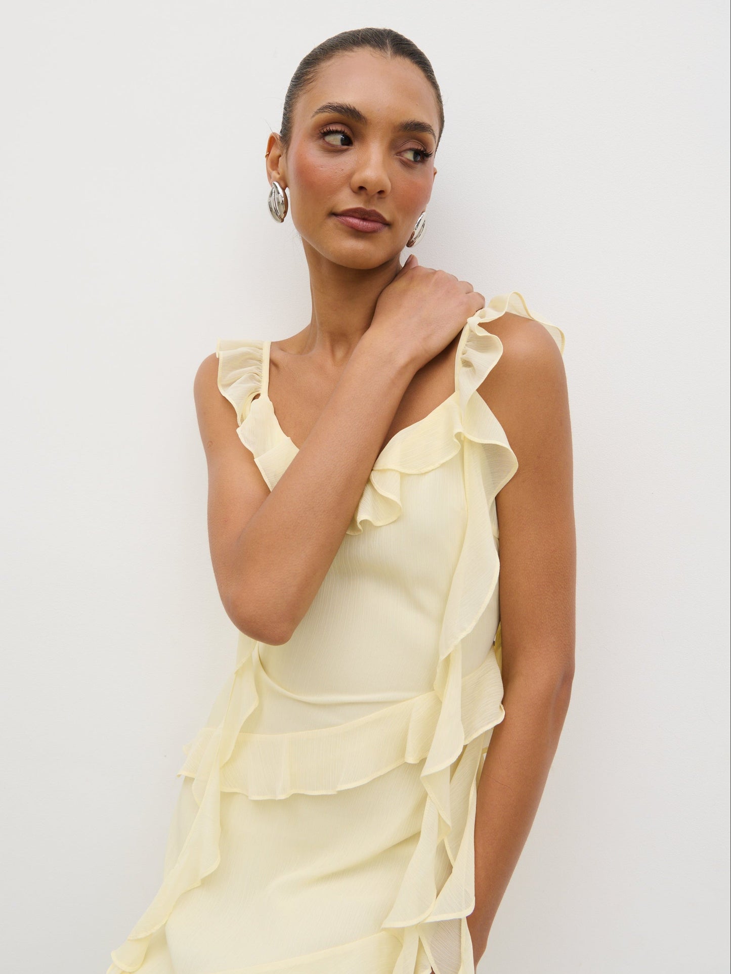 Rue Ruffle Maxi Dress - Lemon