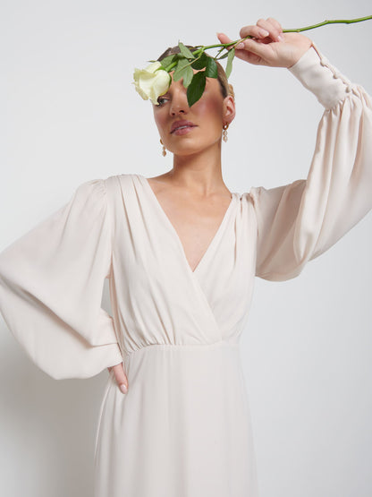 Sienna Chiffon Bridesmaid Dress - Champagne