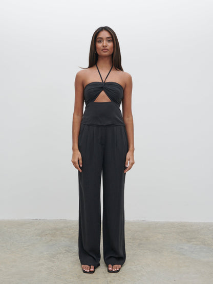 Suki Halter Top - Black